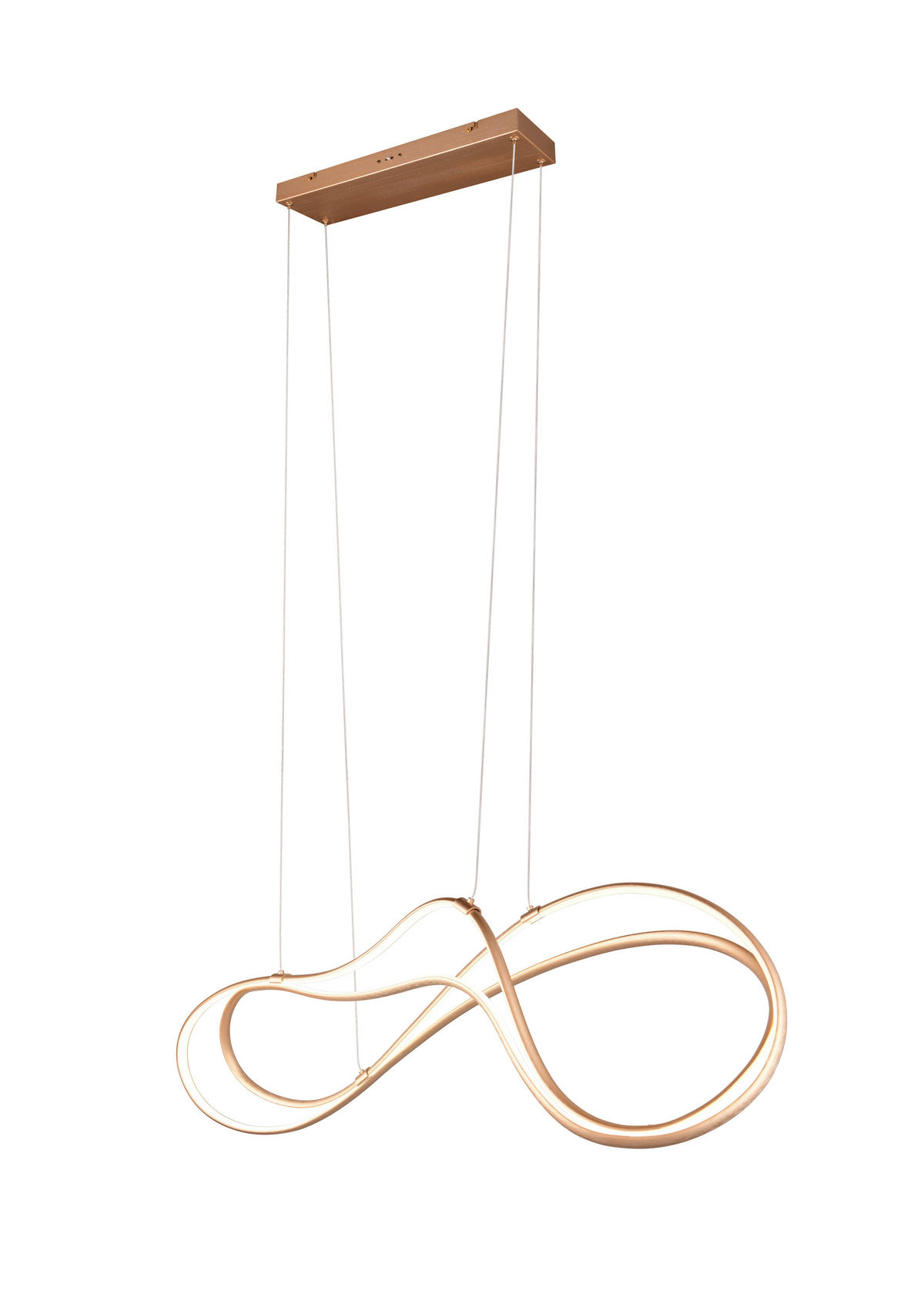 LED-HÄNGELEUCHTE Nala 113/24/150 cm   - Goldfarben, Design, Metall (113/24/150cm) - Trio Leuchten