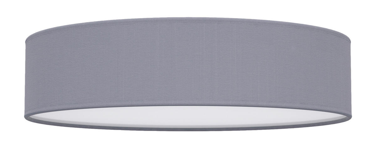 STROPNÍ SVÍTIDLO, 40/15 cm  - barvy stříbra, Design, kov/textil (40/15cm)