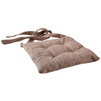 SITZKISSEN 47/45 cm  - Taupe, Basics, Textil (47/45cm) - Novel