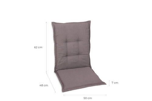 SESSELAUFLAGENSET in Taupe Uni  - Taupe, Basics, Textil (50/7/110cm)