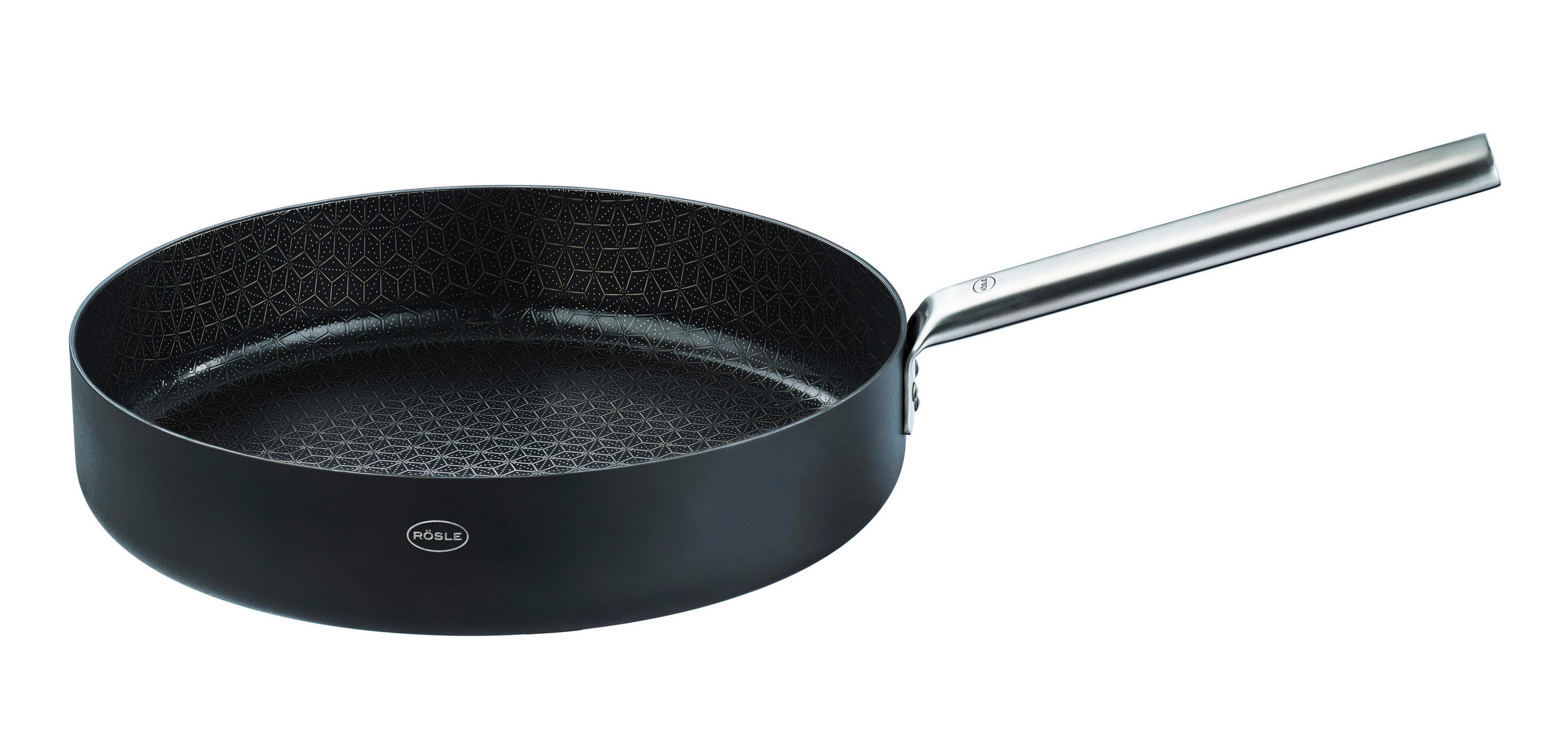 BRATPFANNE EBONIC Keramikbeschichtung 28 cm  - Schwarz, Basics, Metall (28cm) - Rösle