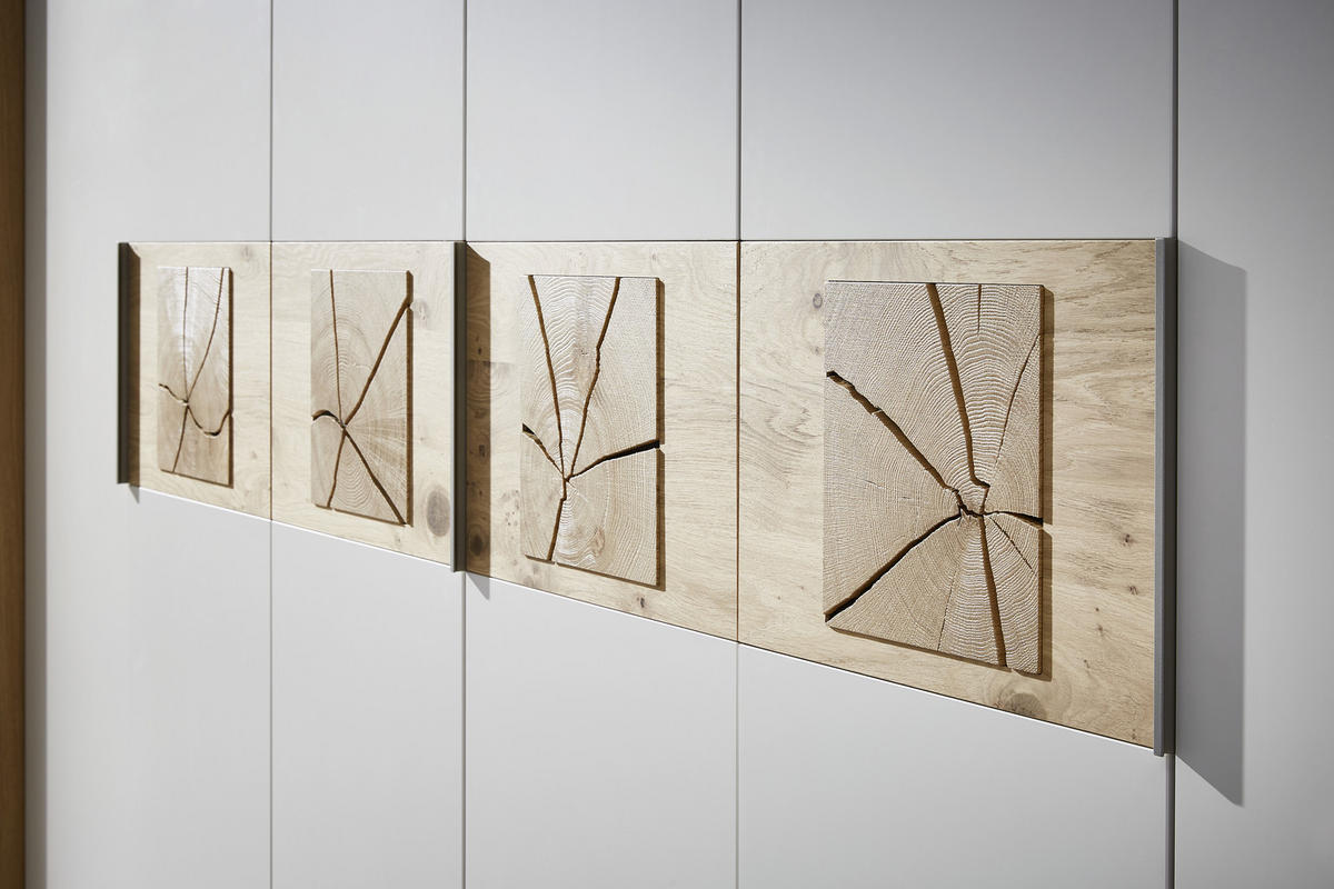 DREHTÜRENSCHRANK 299,2/229,4/59,5 cm 6-türig Eichefarben, Sandfarben  - Sandfarben/Eichefarben, KONVENTIONELL, Holz/Holzwerkstoff (299,2/229,4/59,5cm) - Dieter Knoll