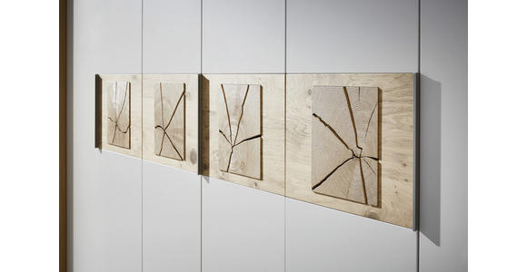 DREHTÜRENSCHRANK in Eichefarben, Sandfarben - Sandfarben/Eichefarben, KONVENTIONELL, Holz/Holzwerkstoff (299,2/229,4/59,5cm) - Dieter Knoll