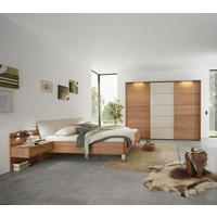SCHLAFZIMMER Eichefarben, Champagner  - Champagner/Eichefarben, Design, Glas/Holz (180cm) - Dieter Knoll
