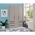 DREHTÜRENSCHRANK  in Sahara  - Schwarz/Sahara, KONVENTIONELL, Holzwerkstoff/Metall (150/236/58cm) - Hom`in