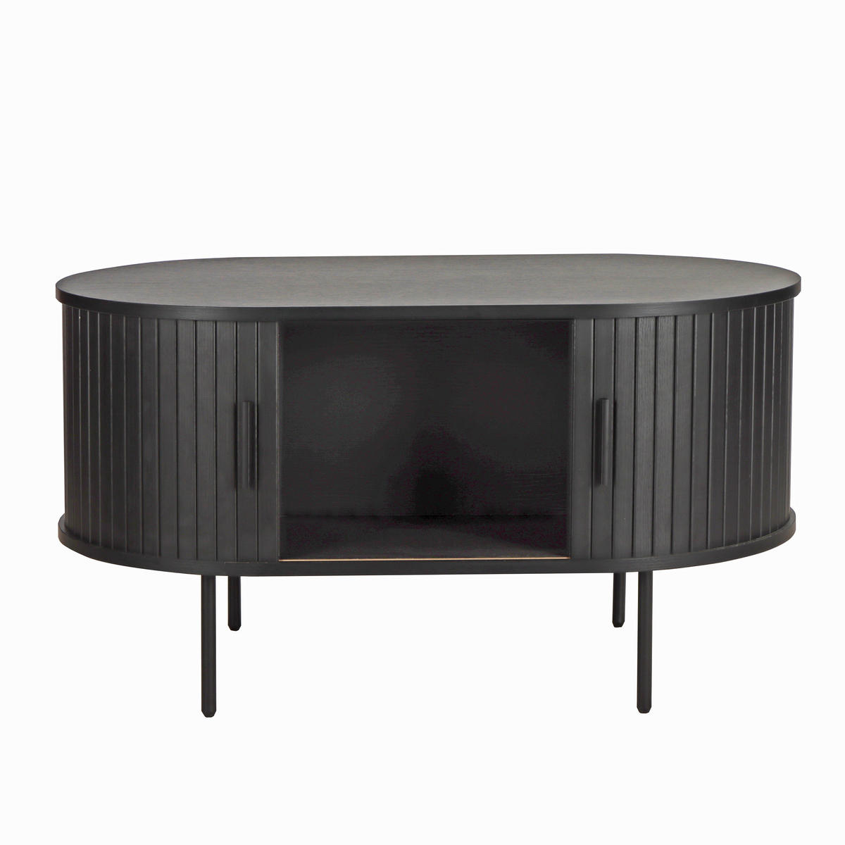 COUCHTISCH - Schwarz, Design, Holzwerkstoff/Metall (100/60/55cm) - Livetastic