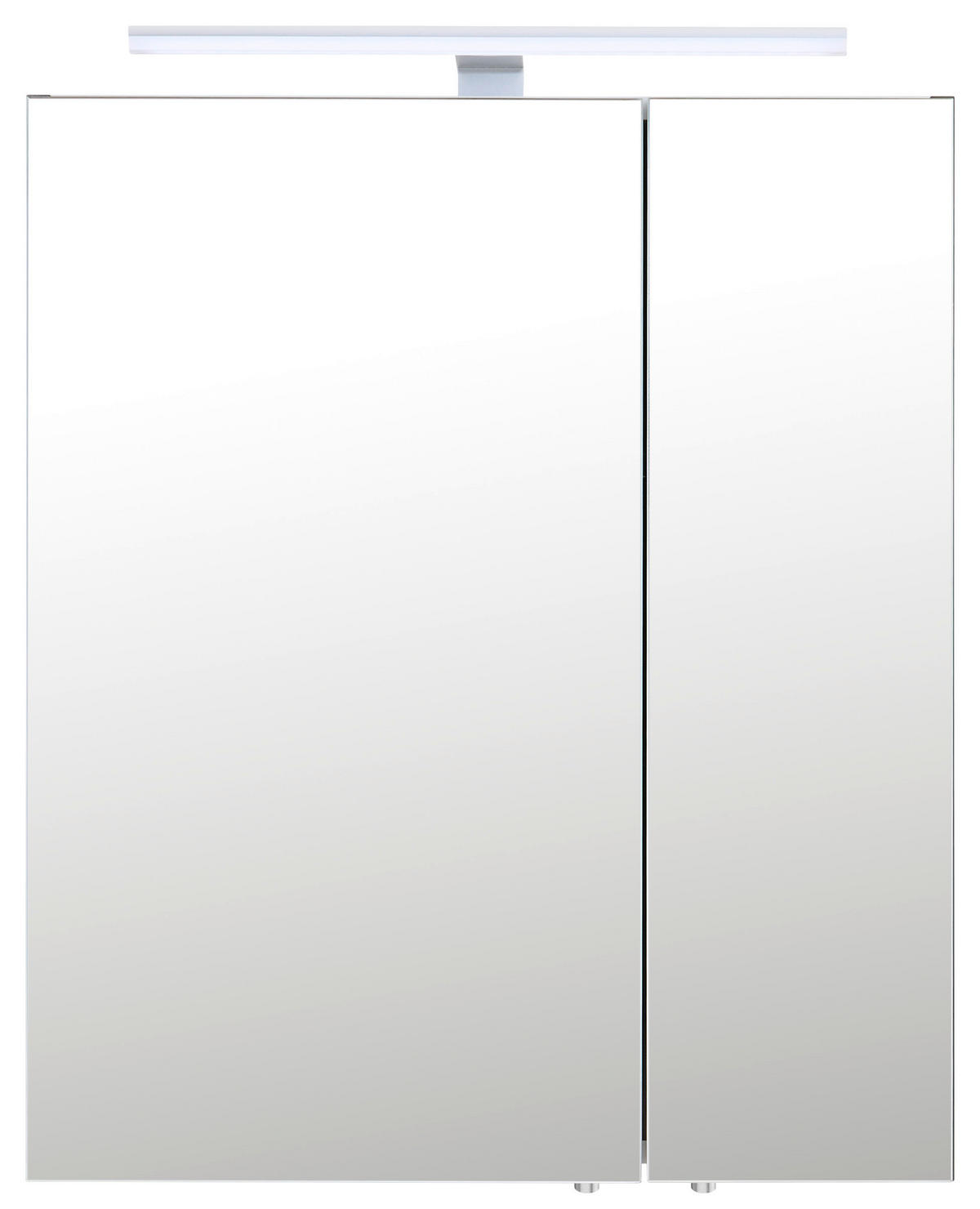SPIEGELSCHRANK 60/74,4/16 cm  - Chromfarben/Anthrazit, Basics, Glas/Holzwerkstoff (60/74,4/16cm) - home24