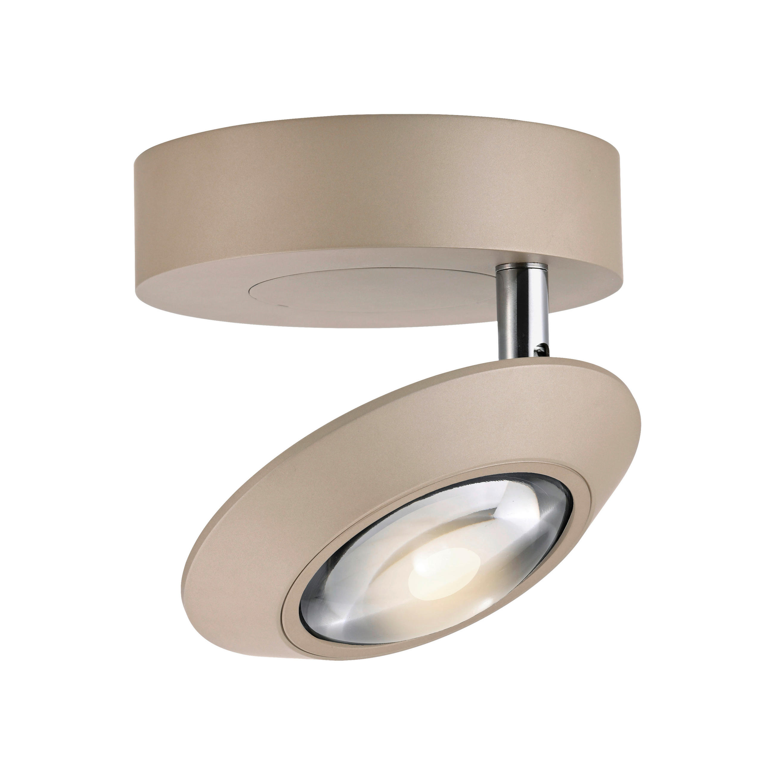 LED-DECKENLEUCHTE Oculis 26/21/20 cm   - Bronzefarben, MODERN, Glas/Kunststoff (26/21/20cm) - Neuhaus PURE