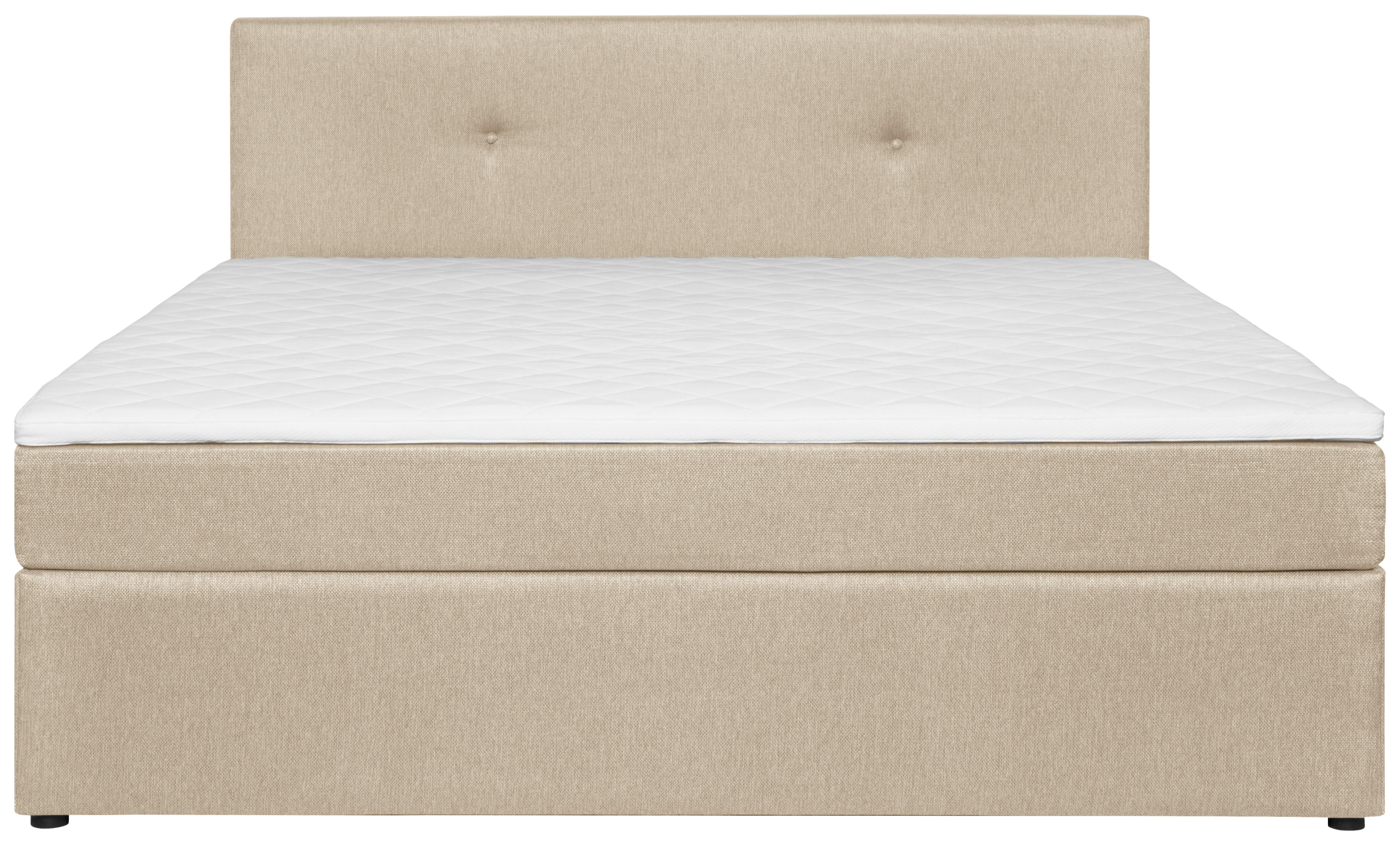 BOX KREVET    120/200 cm  - boje pijeska/crna, Konvencionalno, drvo/tekstil (120/200cm) - P & B
