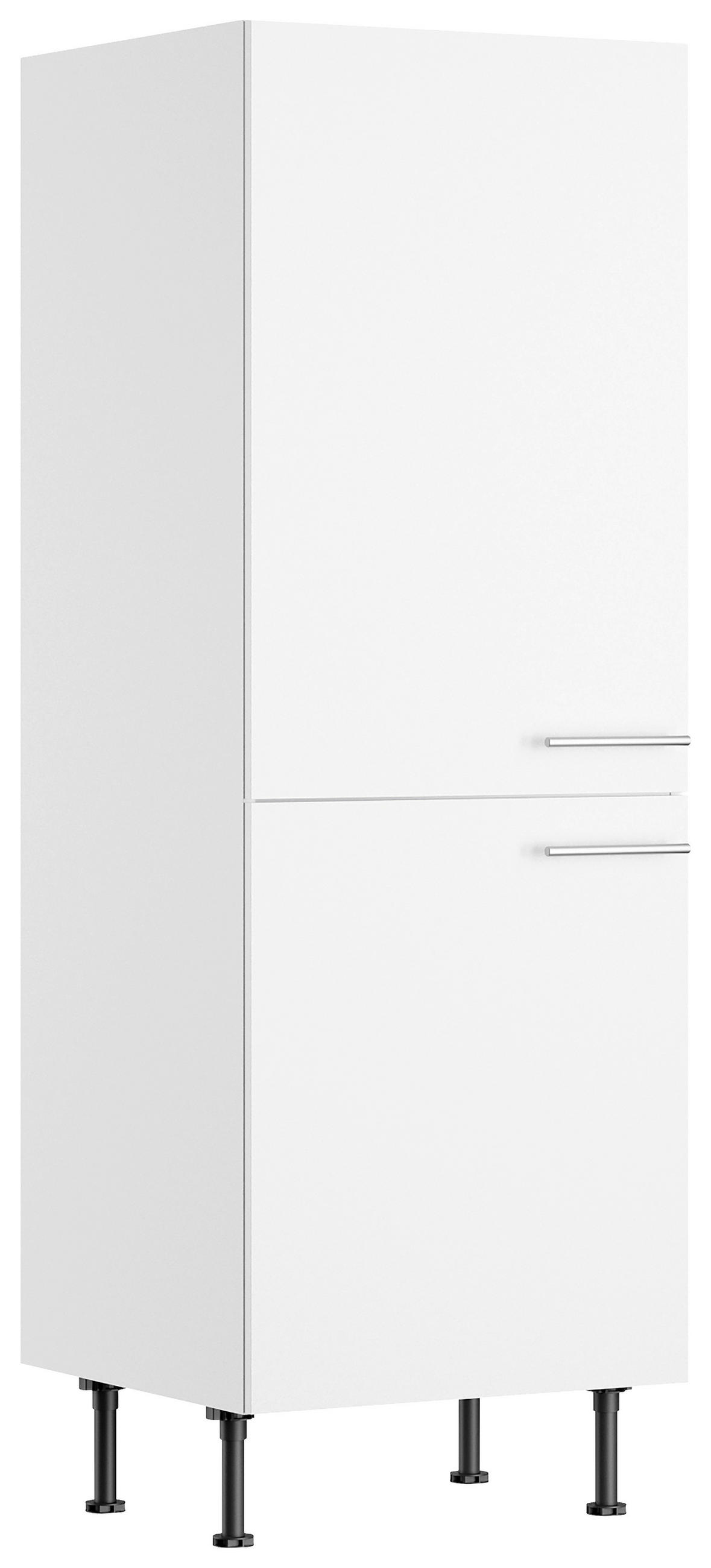 KÜCHENBLOCK 270 cm   in Weiß  - Edelstahlfarben/Anthrazit, Basics, Holzwerkstoff/Metall (270cm) - Optifit