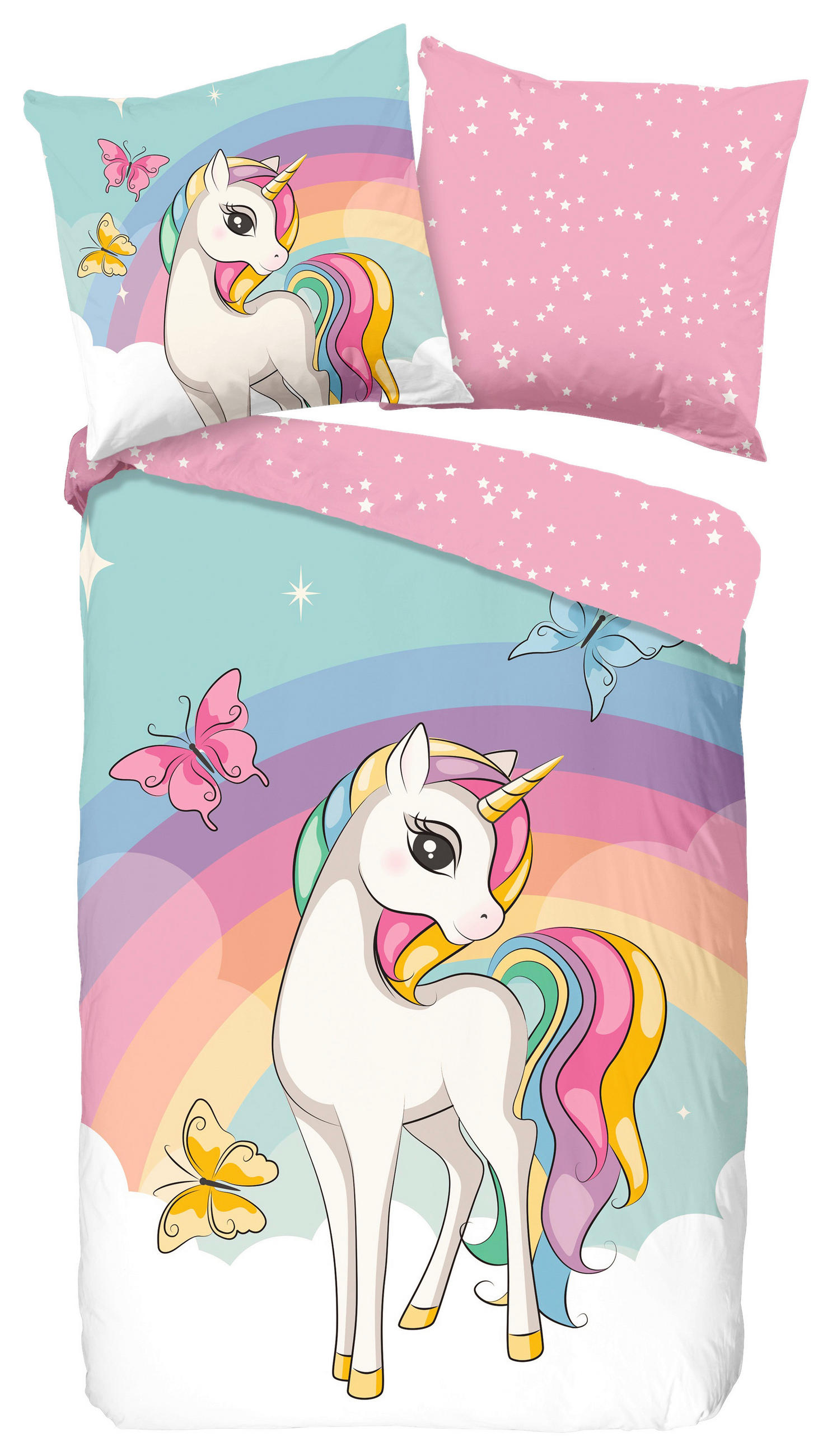 JUGENDBETTWÄSCHE Dash Renforcé 135/200 cm  - Multicolor, Design, Textil (135/200cm)