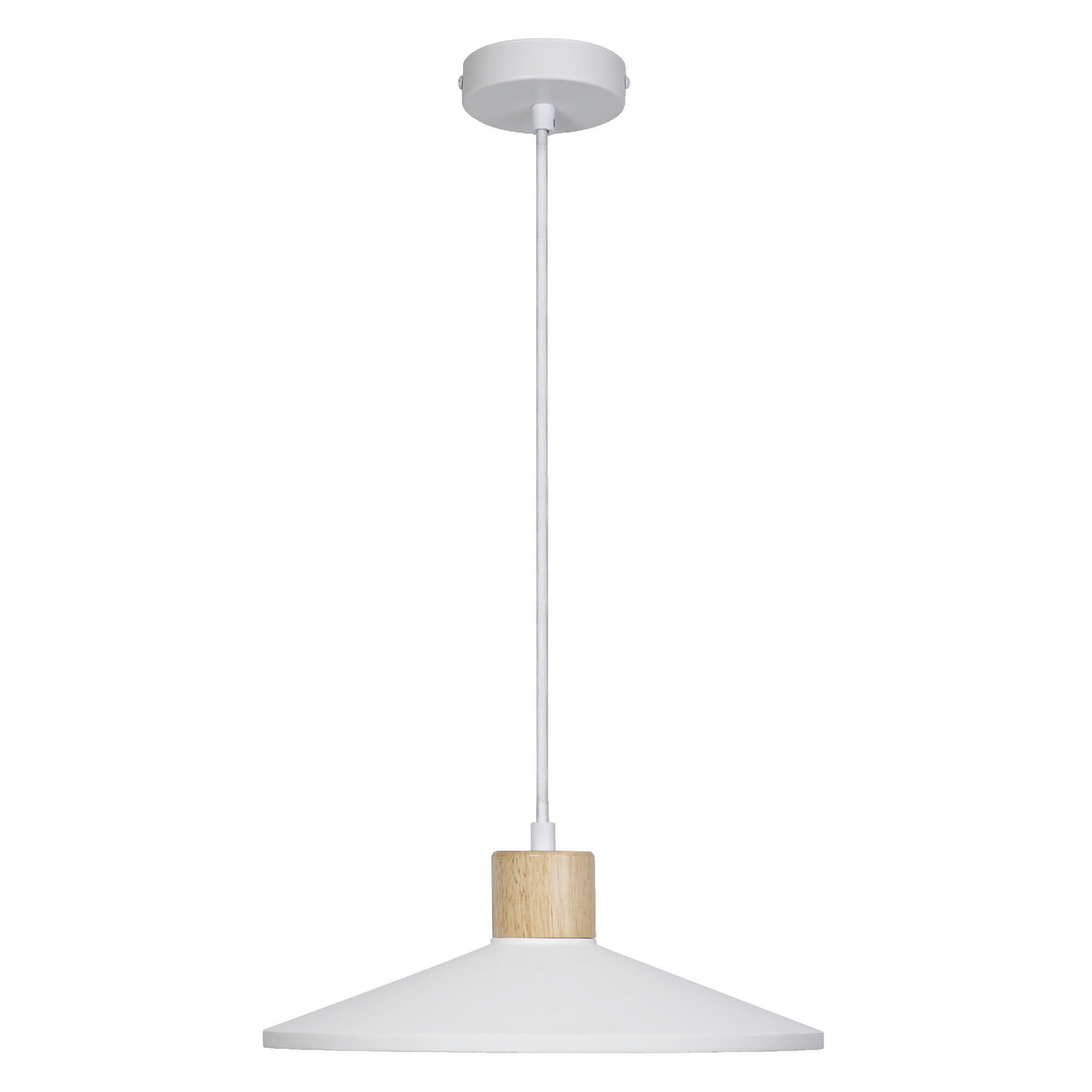 HÄNGELEUCHTE 32/116.5 cm  - Basics, Holz/Stein (32/116.5cm) - Osram