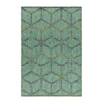 Flachwebteppich  Bahama  - Grün, Design, Textil (120ml) - Novel