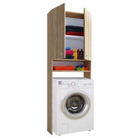 WASCHMASCHINENSCHRANK 64/182/27 cm  in Sonoma Eiche  - Sonoma Eiche, Basics, Holzwerkstoff/Kunststoff (64/182/27cm) - MID.YOU
