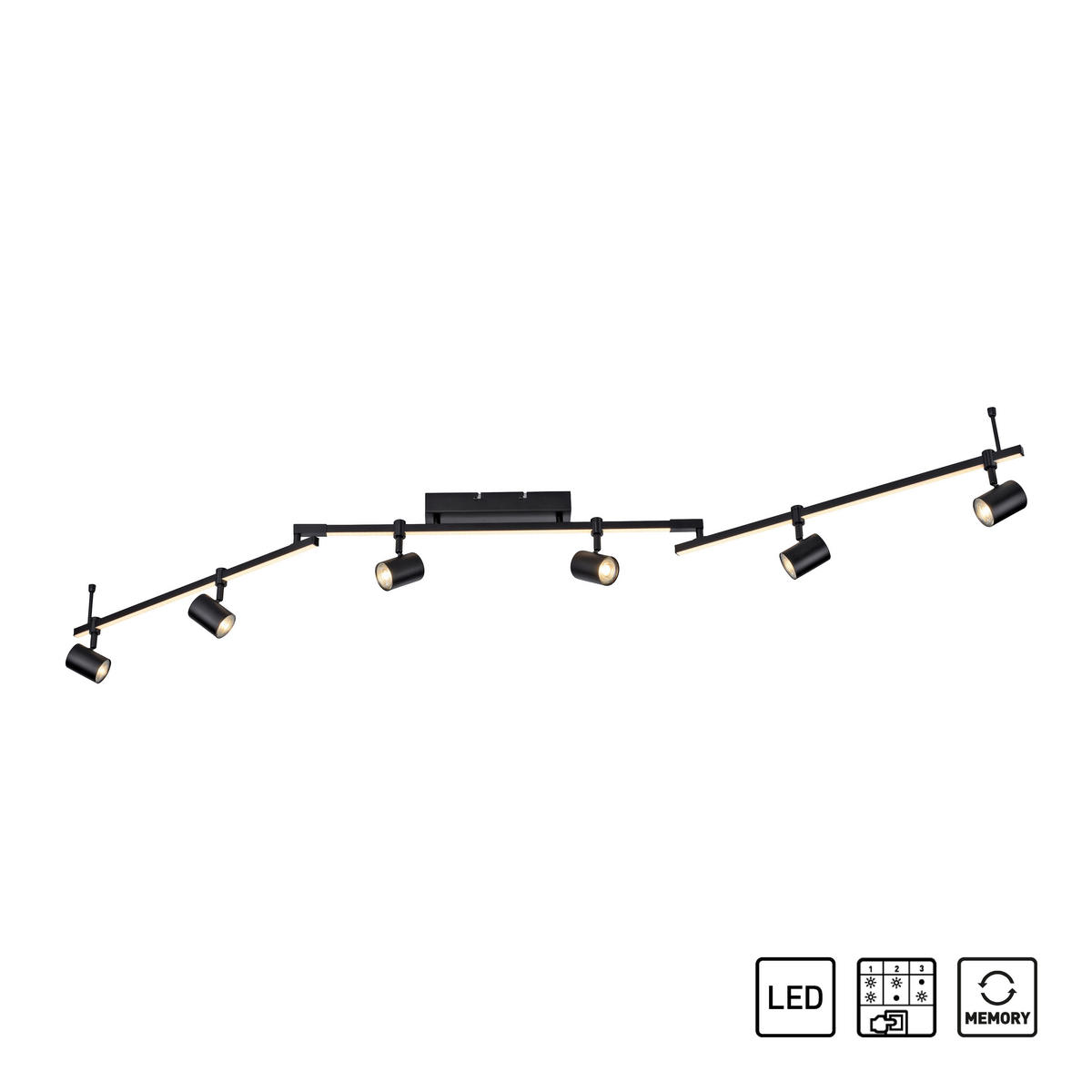 LED-STRAHLER Barik   - Design, Kunststoff/Metall (188cm) - Paul Neuhaus