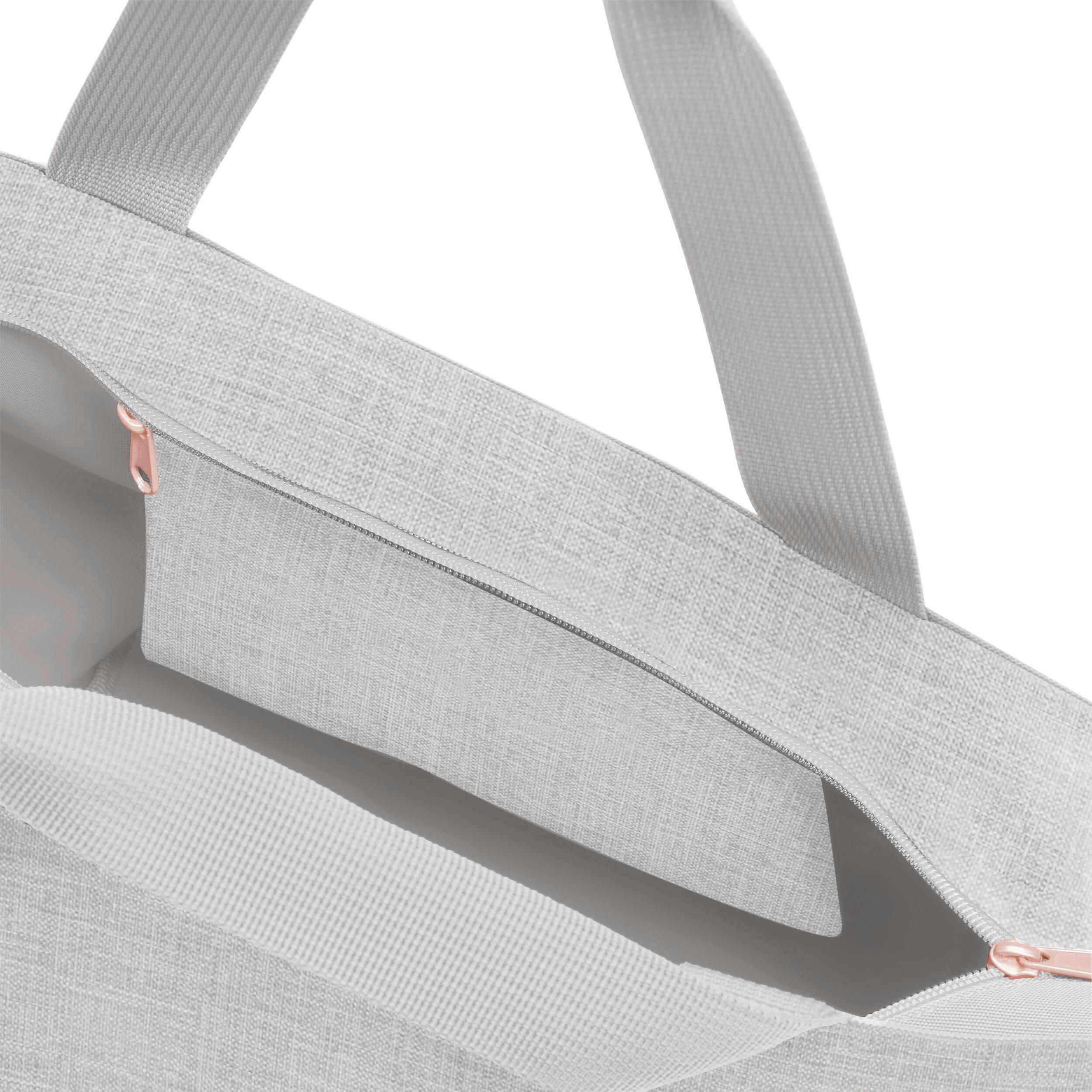 SHOPPER šedá, růžová, barva růžového zlata - šedá/barva růžového zlata, Basics, plast (51/30,5/26cm) - Reisenthel