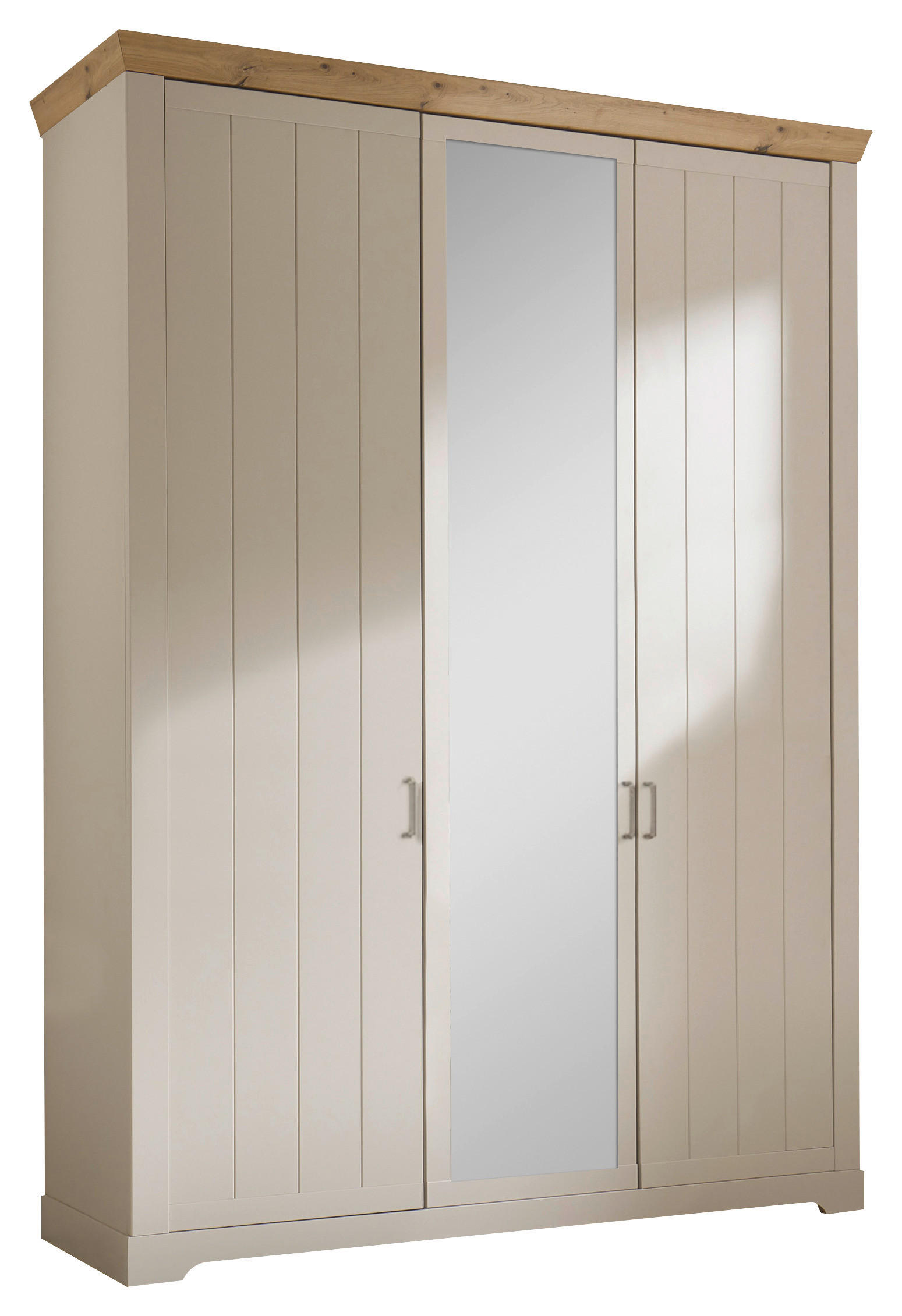 DREHTÜRENSCHRANK in Champagner, Eiche Artisan  - Champagner/Bronzefarben, Lifestyle, Holzwerkstoff/Metall (171/228/60cm) - Landscape