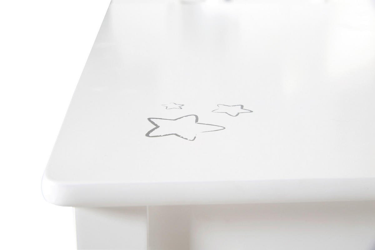 KINDERSITZGRUPPE ROA LITTLE STARS Weiß  - Weiß, Basics, Holzwerkstoff - Roba