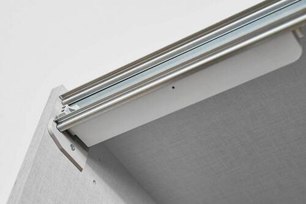 TÜRDÄMPFER 27/2/5 cm 2-teilig Silberfarben  - Silberfarben, Kunststoff/Metall (27/2/5cm) - home24