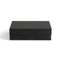 AUFBEWAHRUNGSBOX    25/36.5/10.5 cm  - Schwarz, Basics, Karton/Papier (25/36.5/10.5cm)