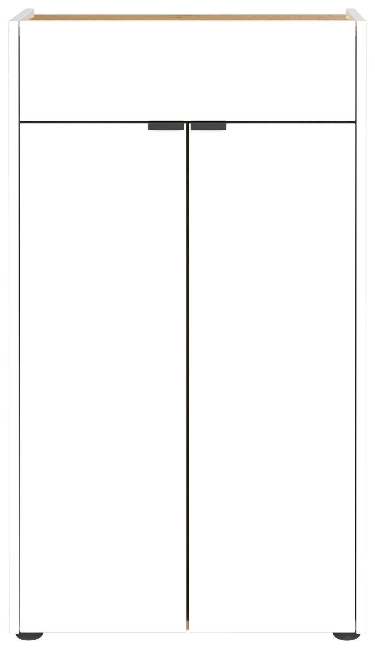 UNTERSCHRANK 56/98/34 cm   - Eichefarben/Schwarz, MODERN, Holzwerkstoff/Kunststoff (56/98/34cm) - Germania