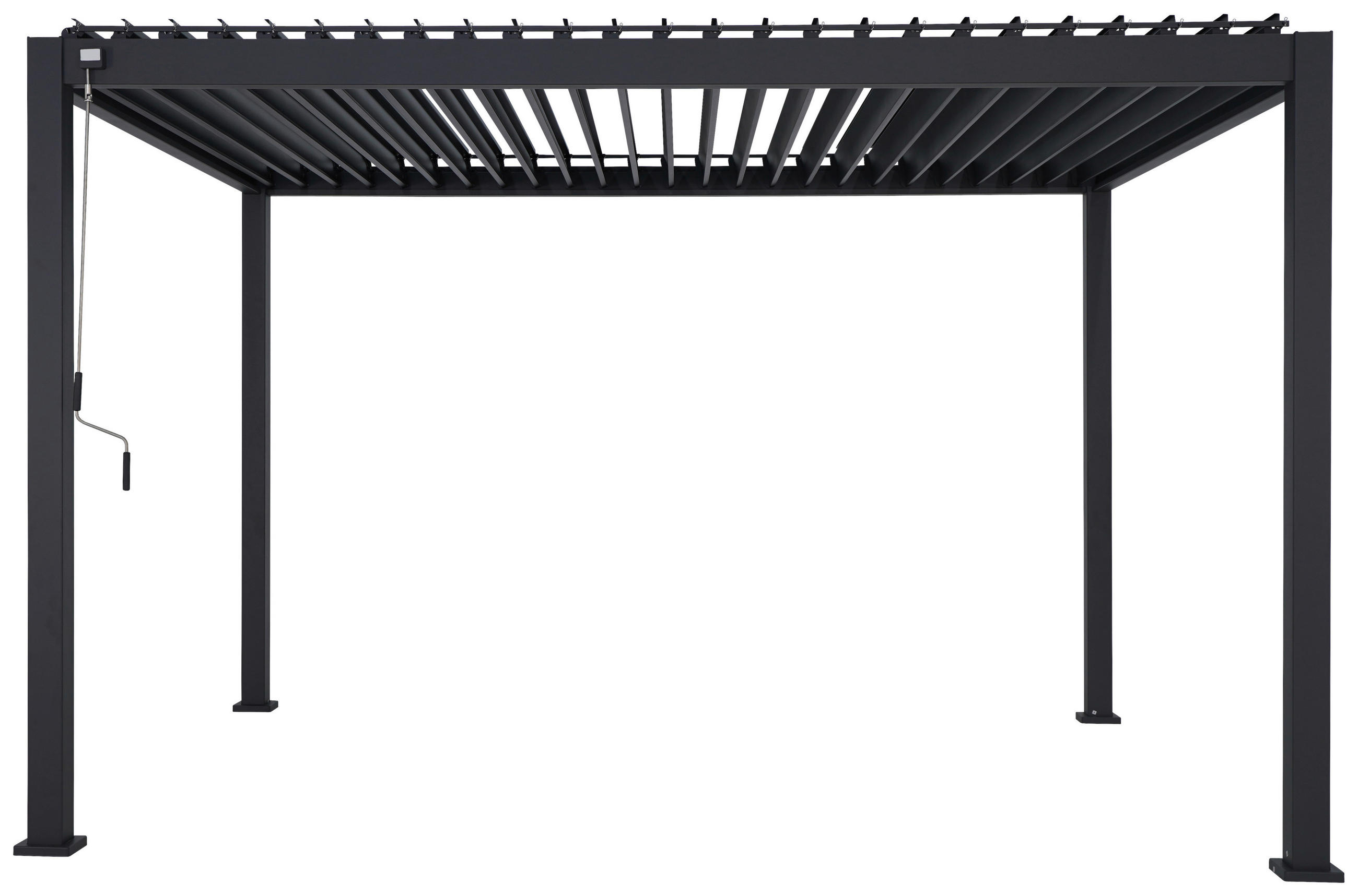 PERGOLA velikost: 400/250/300 cm - antracitová, Moderní, kov (400/250/300cm) - Gardenson