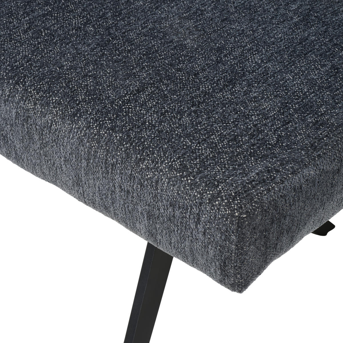 SITZBANK Metall, Textil Dunkelgrau  - Dunkelgrau/Schwarz, Konventionell, Textil/Metall (140/90/62cm) - MID.YOU