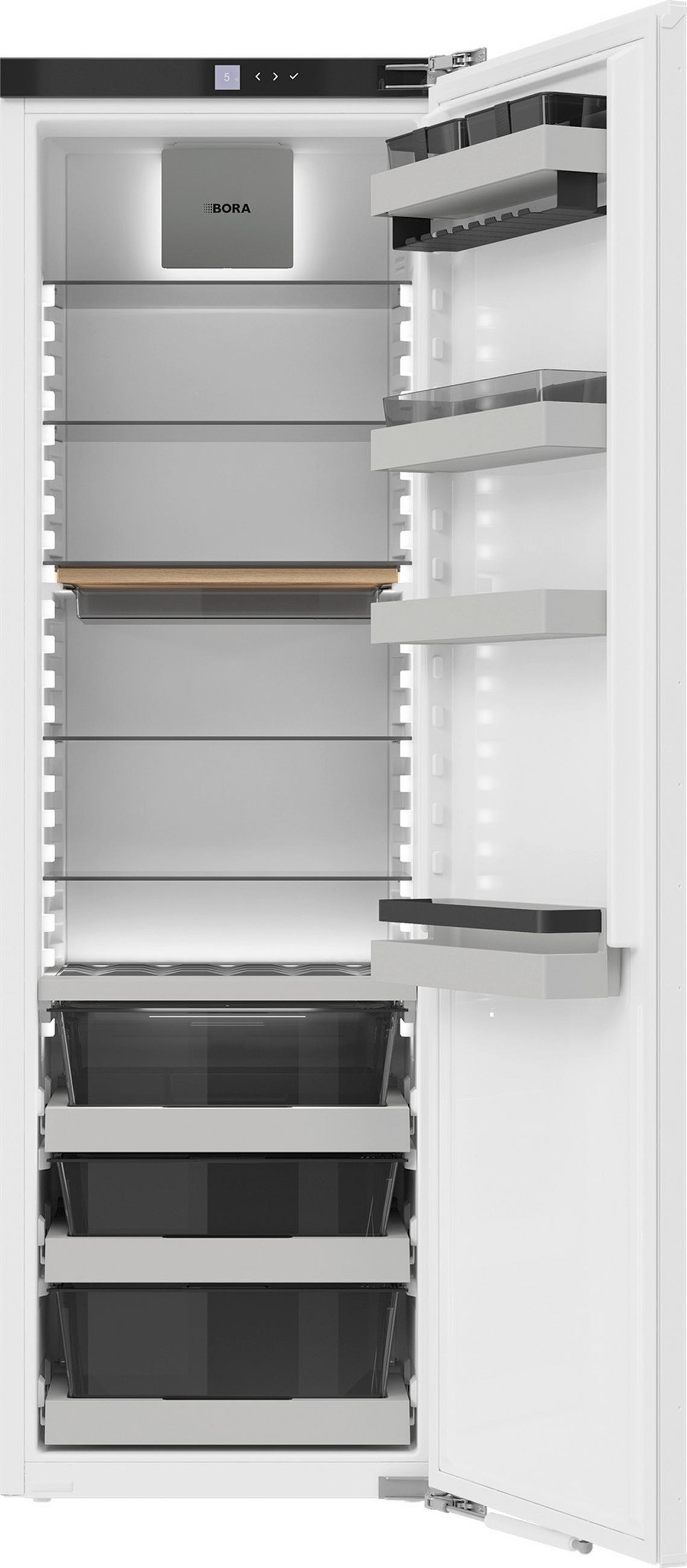 KÜHLSCHRANK 55,9/177/54,6 cm C178KS2  - Weiß, Basics, Glas/Kunststoff (55,9/177/54,6cm) - Bora