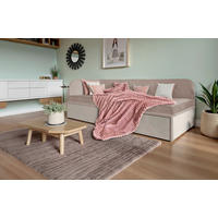 POLSTERBETT Bettschubladen, Matratze 90/200 cm  in Beige  - Beige, MODERN, Textil (90/200cm) - Livetastic