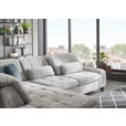 ECKSOFA inkl. Funktionen Blau, Grau Chenille  - Blau/Schwarz, KONVENTIONELL, Textil/Metall (200/281cm) - Carryhome