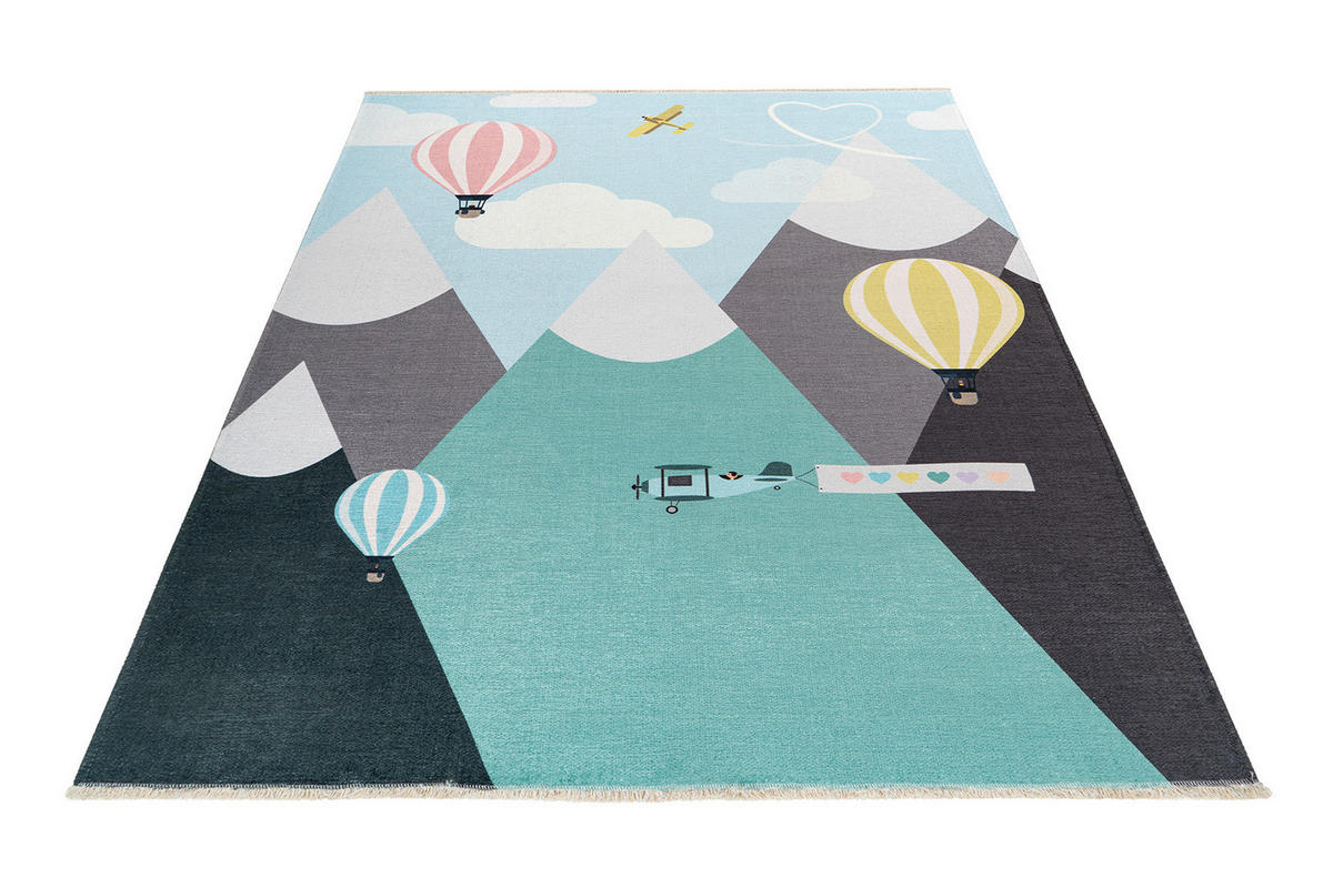 KINDERTEPPICH 115/170 cm  - Gelb/Rot, Trend, Textil (115/170cm) - Ben'n'jen