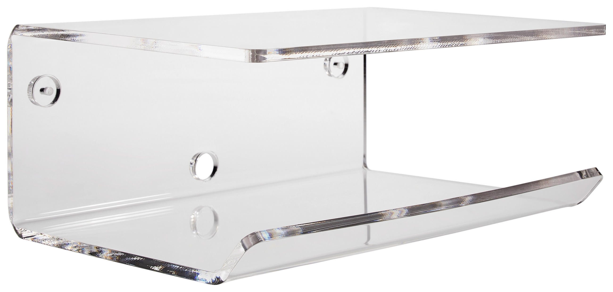 Xora NÁSTENNÁ POLICA, číra, 35/15/28 cm.