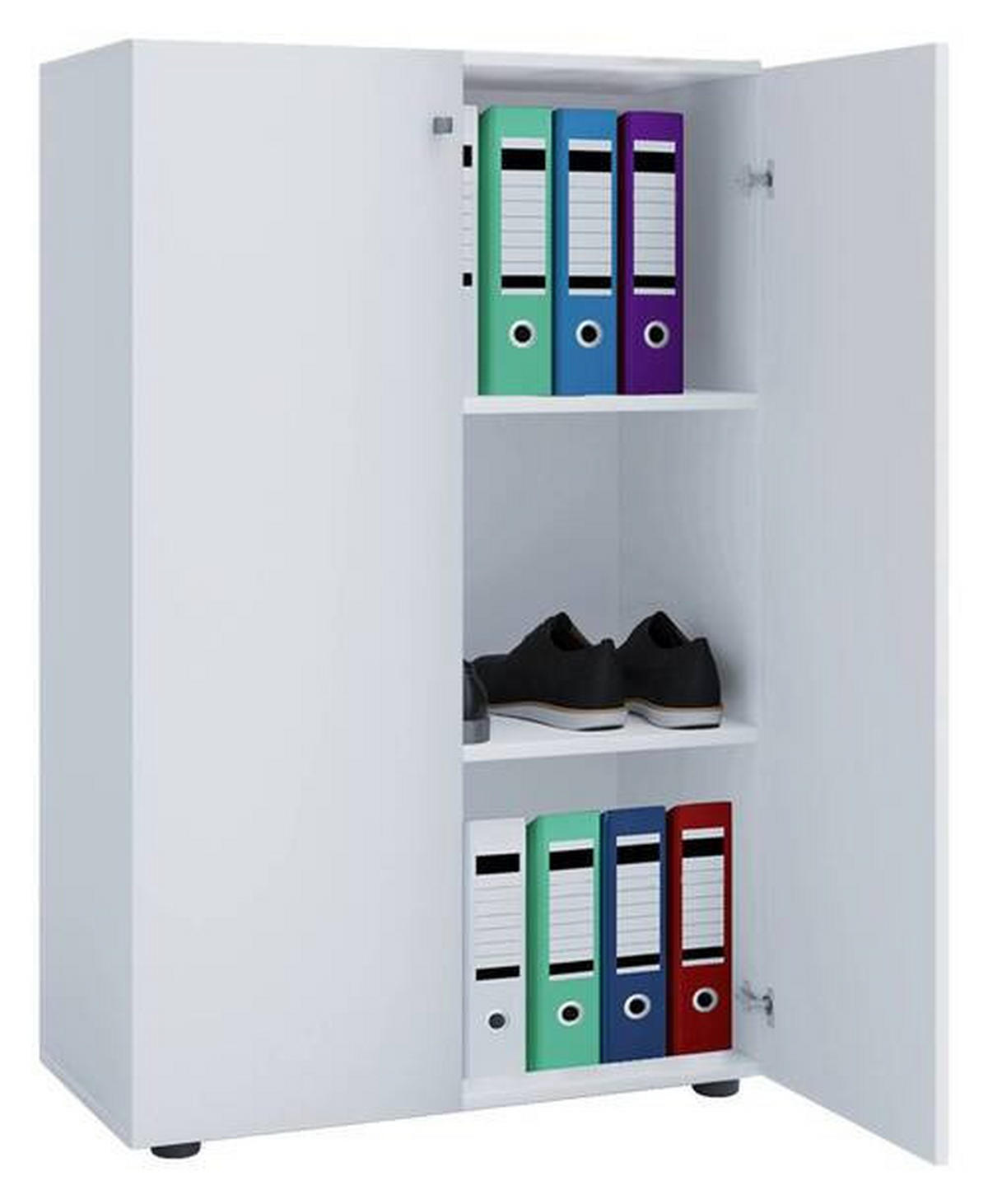 AKTENSCHRANK Weiß  - Weiß, Basics, Holzwerkstoff (70/110/39cm) - MID.YOU