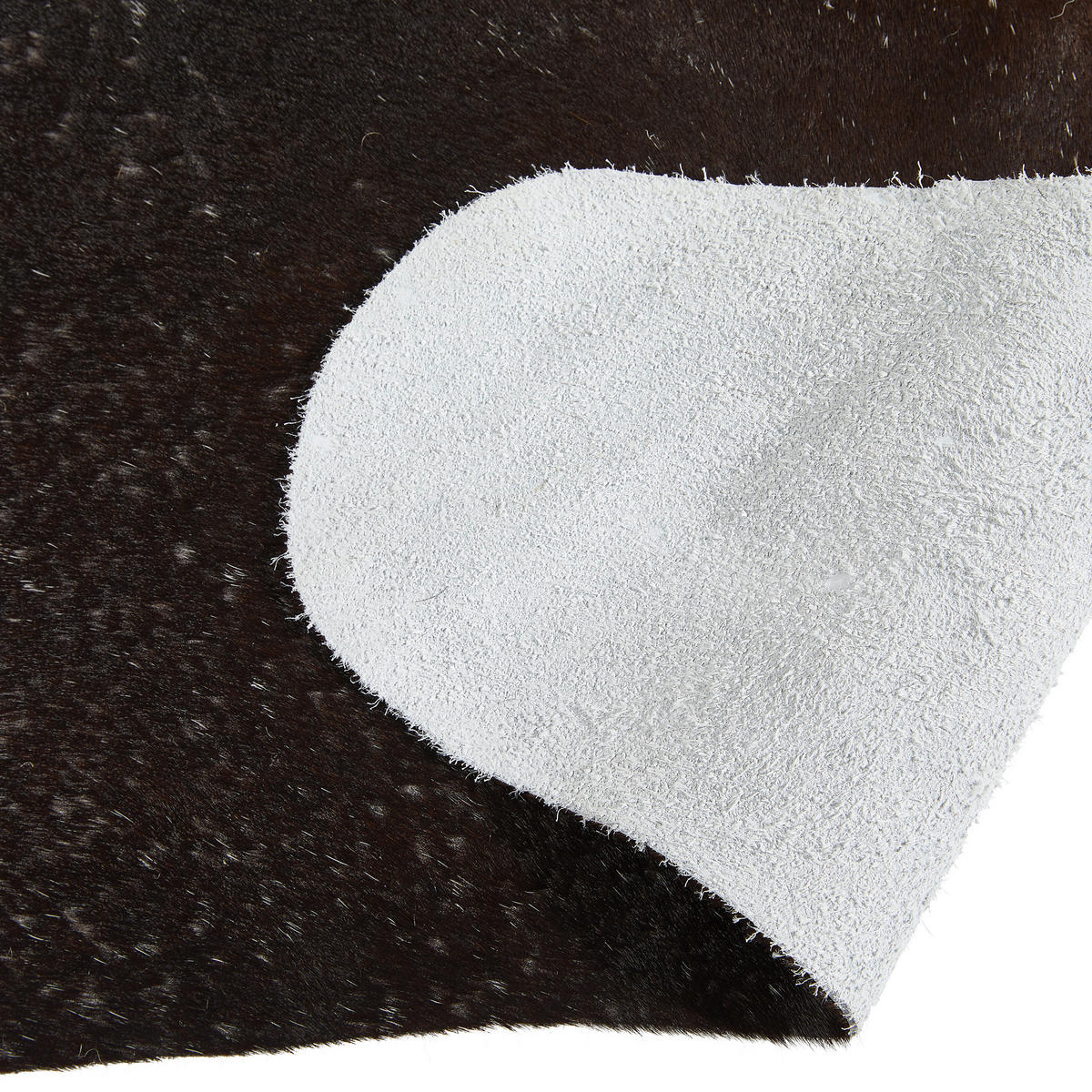 RINDERFELL 160/250 cm Schwarz  - Schwarz, Basics, Leder/Fell (160/250cm) - Linea Natura