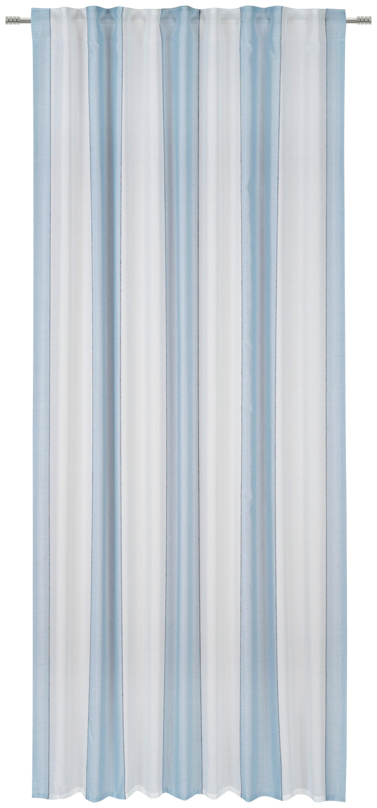 ZAVJESA SA SKRIVENIM OMČAMA plava  140/245 cm  - plava, Basics, tekstil (140/245cm) - Esposa