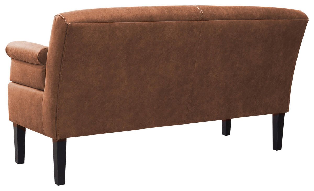 3-SITZER-SOFA in Mikrofaser Cognac  - Cognac/Beige, Konventionell, Holz/Textil (182/97/78cm) - Sit & More
