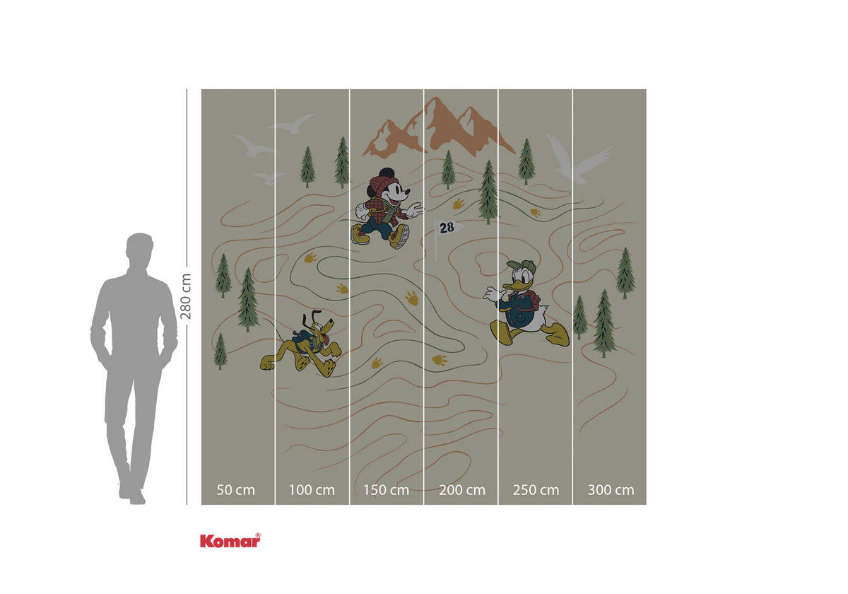 FOTOTAPET 300/280 cm  - multicolor, Trend, papper (300/280cm)