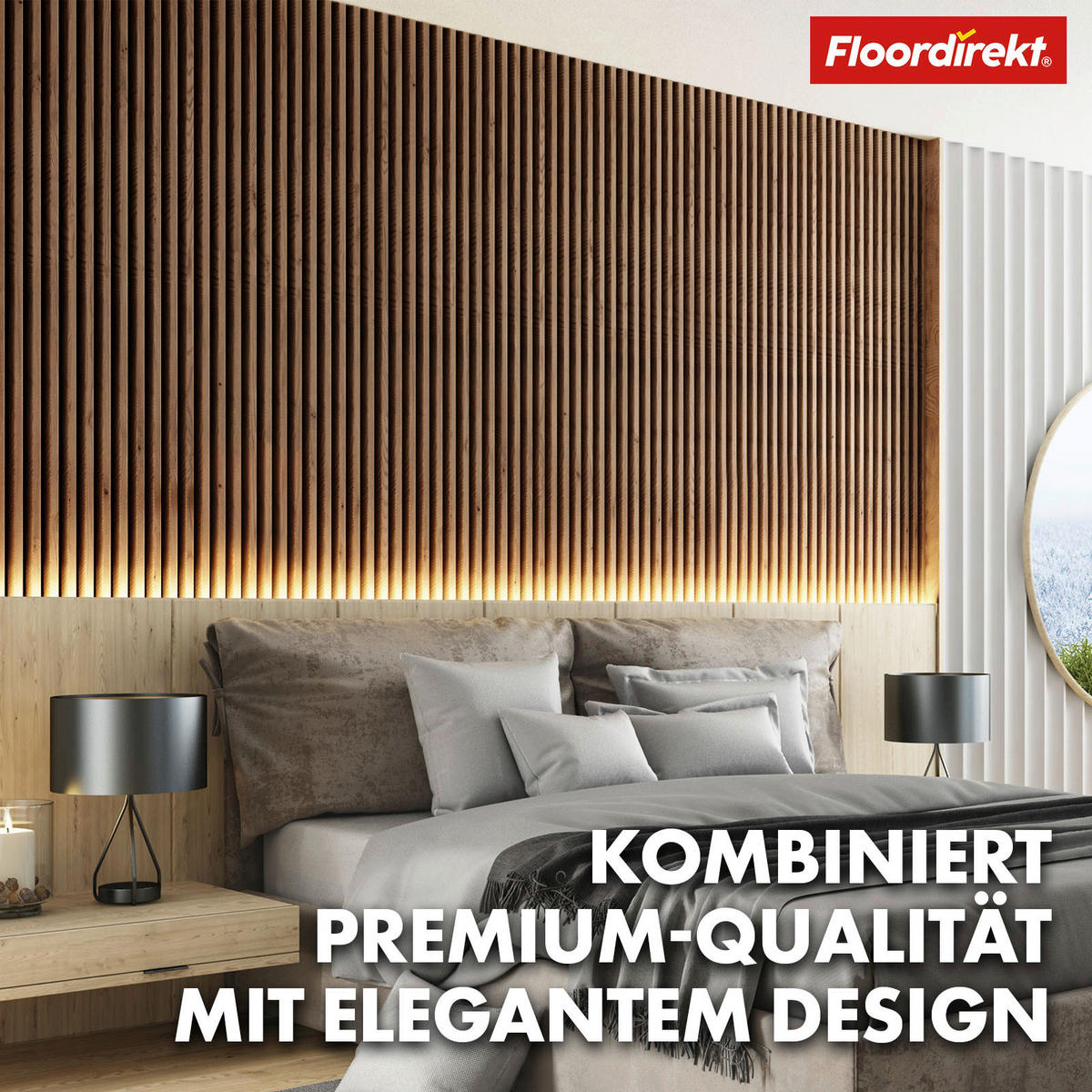 AKUSTIKPANEEL 27/275/2,1 cm  - Walnussfarben, Basics, Holzwerkstoff (27/275/2,1cm) - Floordirekt