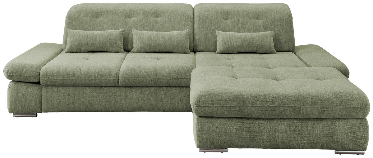 Freisteller von Livetastic ECKSOFA Grün Chenille.