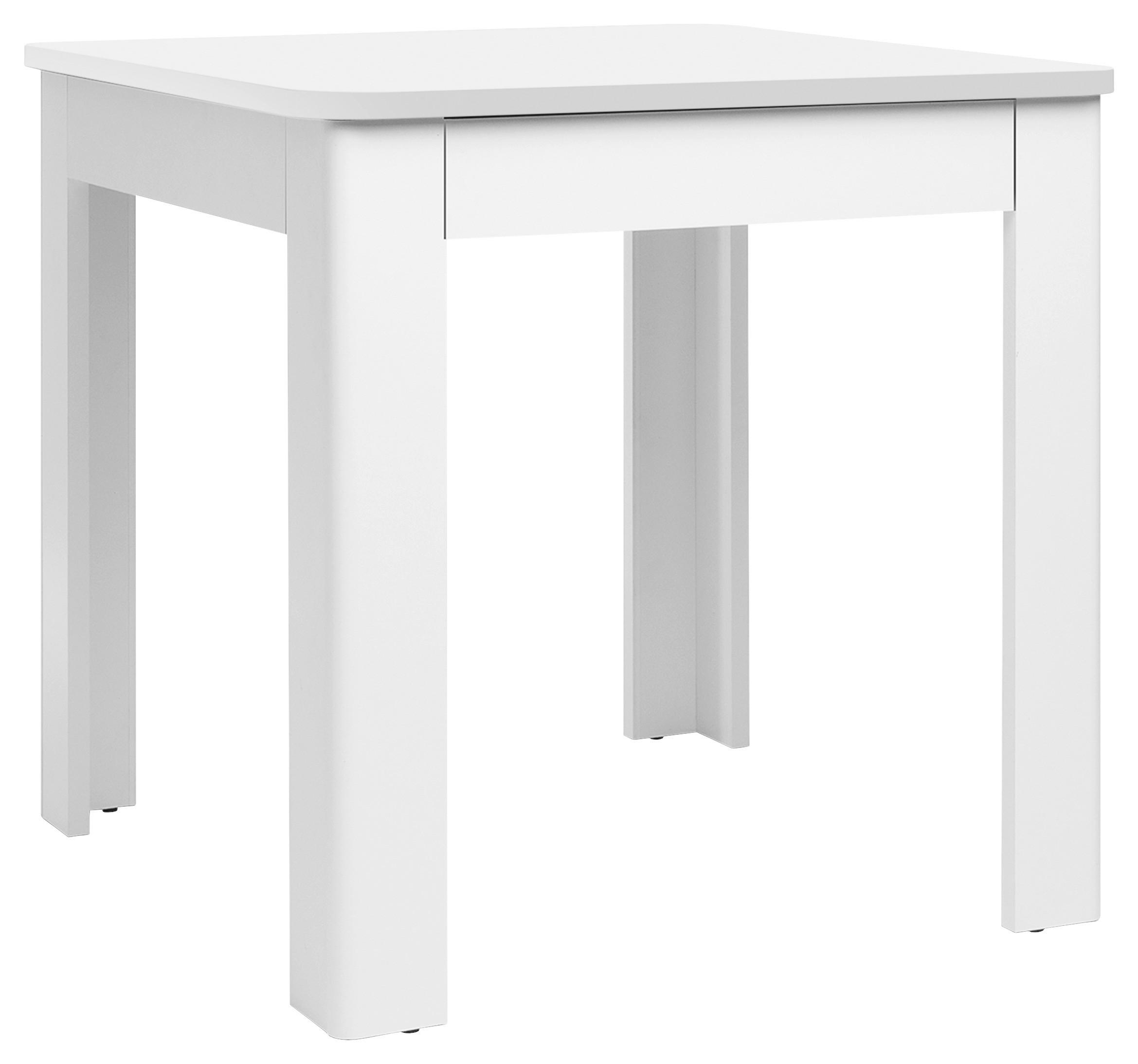 ESSTISCH rechteckig Weiß  - Weiß, MODERN, Holzwerkstoff (80/80/77cm) - MID.YOU