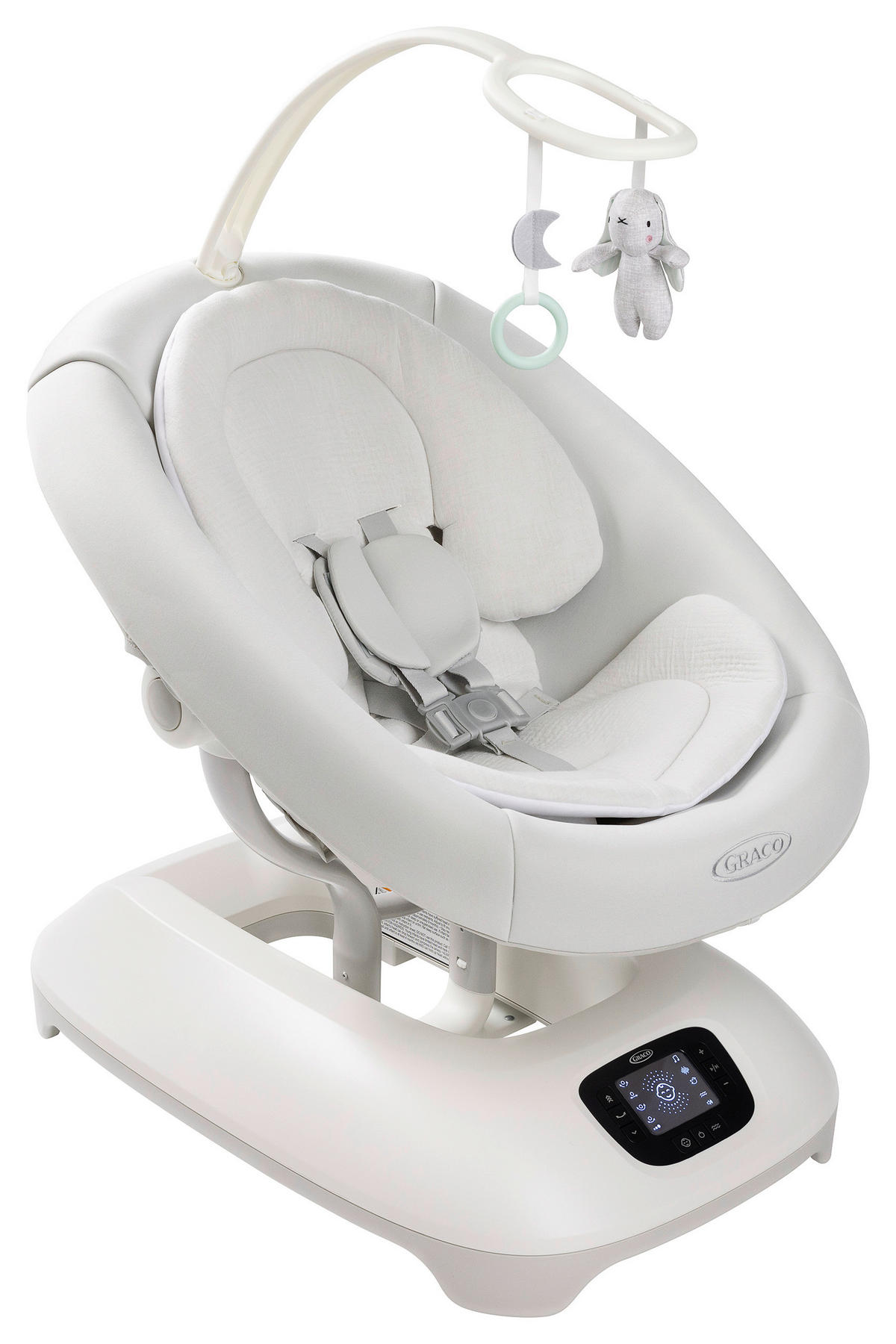 SCHAUKELWIPPE Eluma Sway Weiß   - Grauweiß/Weiß, Basics, Kunststoff/Metall (53/85/71,5cm) - Graco