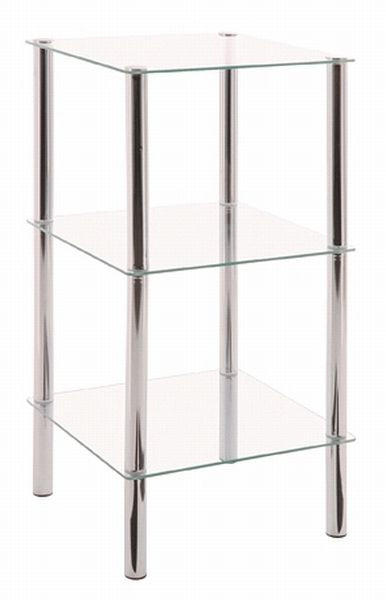 XXXL REGÁL, barvy chromu, 39/77/39 cm
