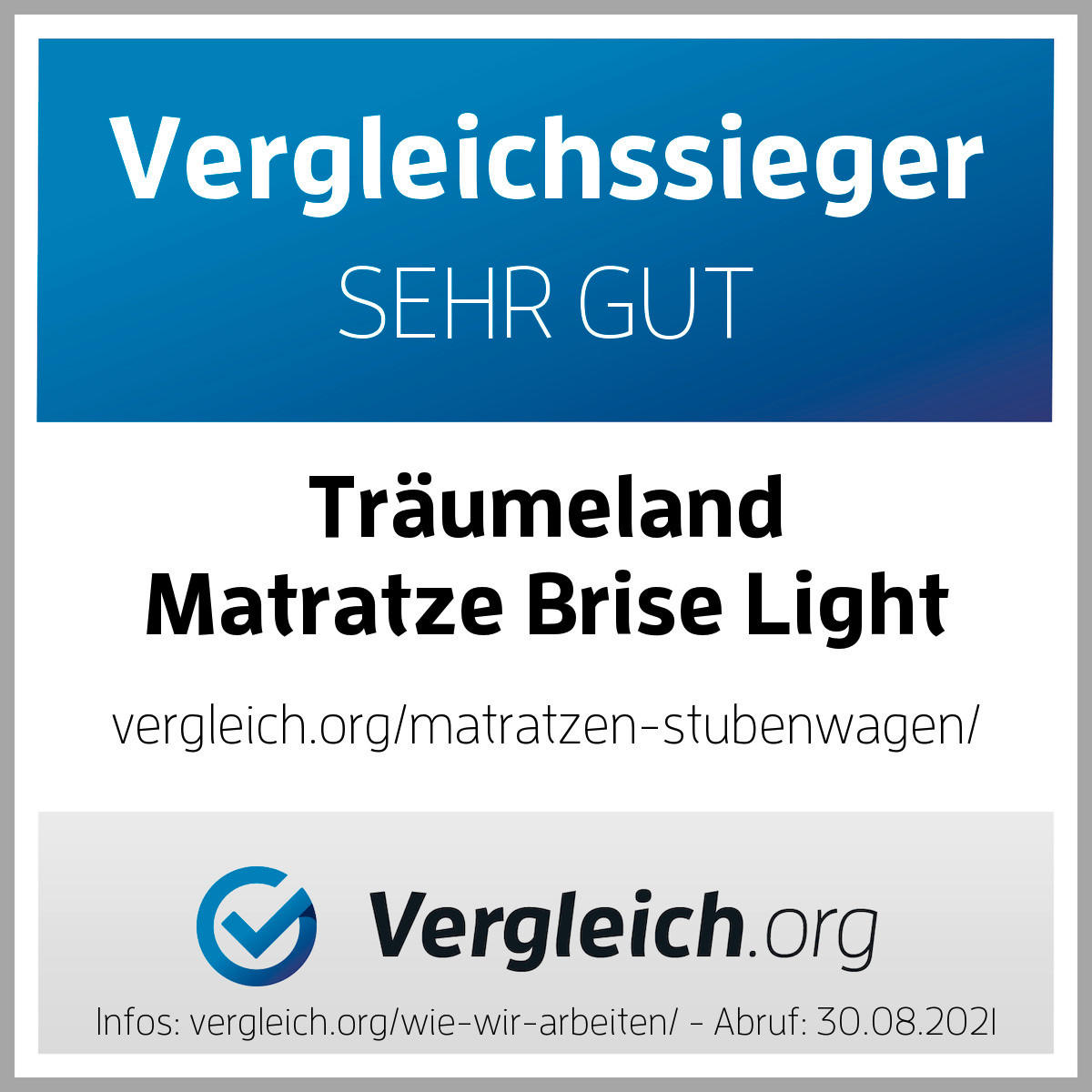KINDERWAGENMATRATZE Brise Light   34,5/76 cm   - Weiß, Basics, Textil (34,5/76cm) - Träumeland