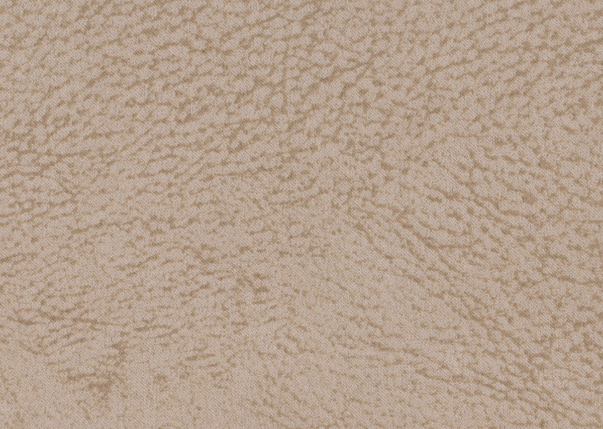 SITZGARNITUR Mikrofaser Beige  - Beige/Alufarben, KONVENTIONELL, Textil/Metall (192/96/89cm) - Beldomo Comfort