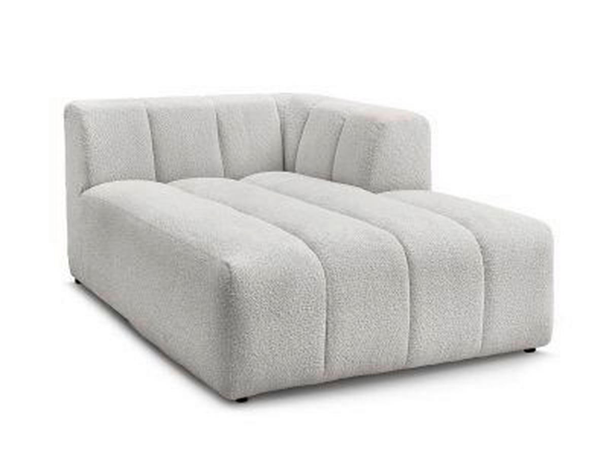 SOFAELEMENT ANNECY Bouclé Hellgrau  - Hellgrau/Schwarz, MODERN, Kunststoff/Textil (120/72/170cm)