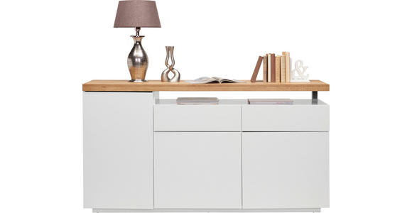 SIDEBOARD 170/92/41,5 cm  - Eichefarben/Weiß, KONVENTIONELL, Holz/Holzwerkstoff (170/92/41,5cm) - Novel