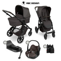 KINDERWAGENSET Salsa Core All in One  - Schwarz/Braun, Basics, Textil/Metall (63/123/97cm) - ABC Design