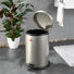 ABFALLSAMMLER 13 L - Silberfarben/Schwarz, Basics, Kunststoff/Metall (27/41cm) - Wesco