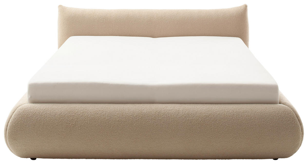 ČALÚNENÁ POSTEĽ, 180/200 cm, taupe - čierna/taupe, Modern, drevo/kompozitné drevo (180/200cm) - MID.YOU