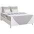BOXSPRINGBETT Lederlook, Webstoff 140/200 cm INKL. gepolstertes Kopfteil, Matratze, Topper - Chromfarben/Hellgrau, Design, Kunststoff/Textil (140/200cm) - Xora BOXSPRINGBETT Lederlook, Webstoff 140/200 cm INKL. gepolstertes Kopfteil, Matratze, Topper - Chromfarben/Hellgrau, Design, Kunststoff/Textil (140/200cm) - Xora